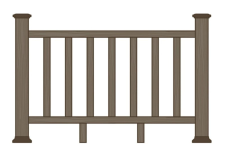 Ограждение из ДПК Ecodecking Раглан