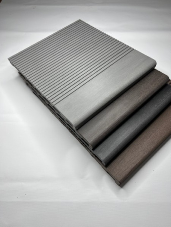 Ступень Ecodecking Техно полнотелая 345х22х4000 Серая