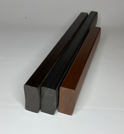 Лавочный брус Ecodecking Некст полнотелый брашированный 70х35х3000 Шоколад