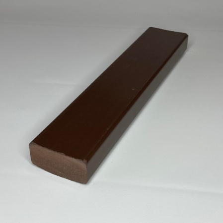 Лавочный брус Ecodecking Некст полнотелый брашированный 70х35х3000 Шоколад